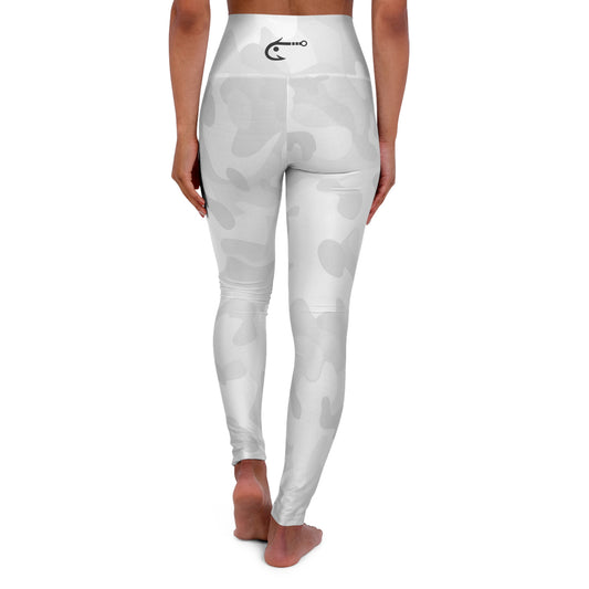 Hoox Fishing White Camouflage Leggings | Yoga Leggings