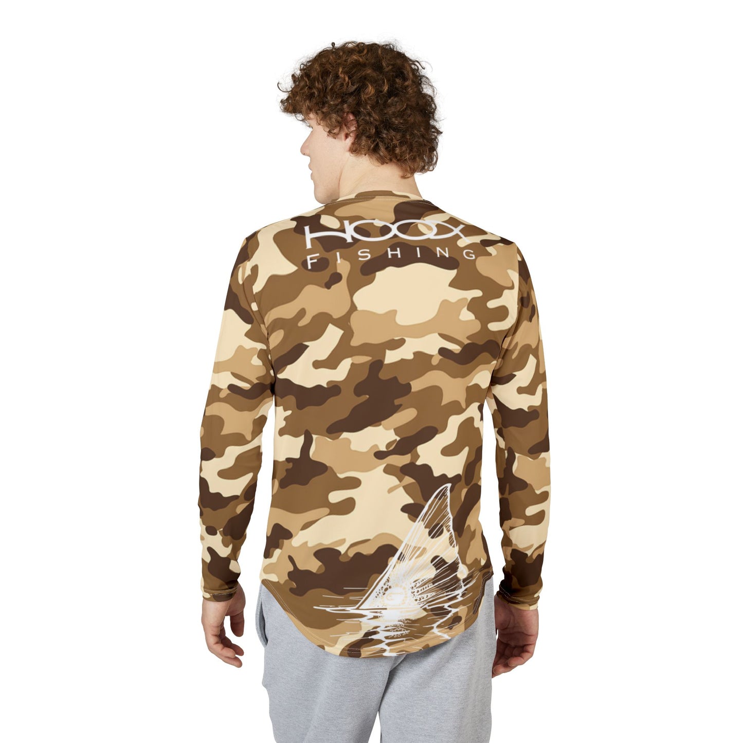 Hoox Desert Camo Men's UV Protection Long Sleeve Shirt