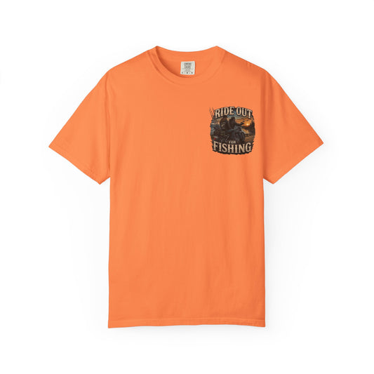 Ride Out For Fishing | Hoox Fishing Unisex Garment-Dyed T-shirt
