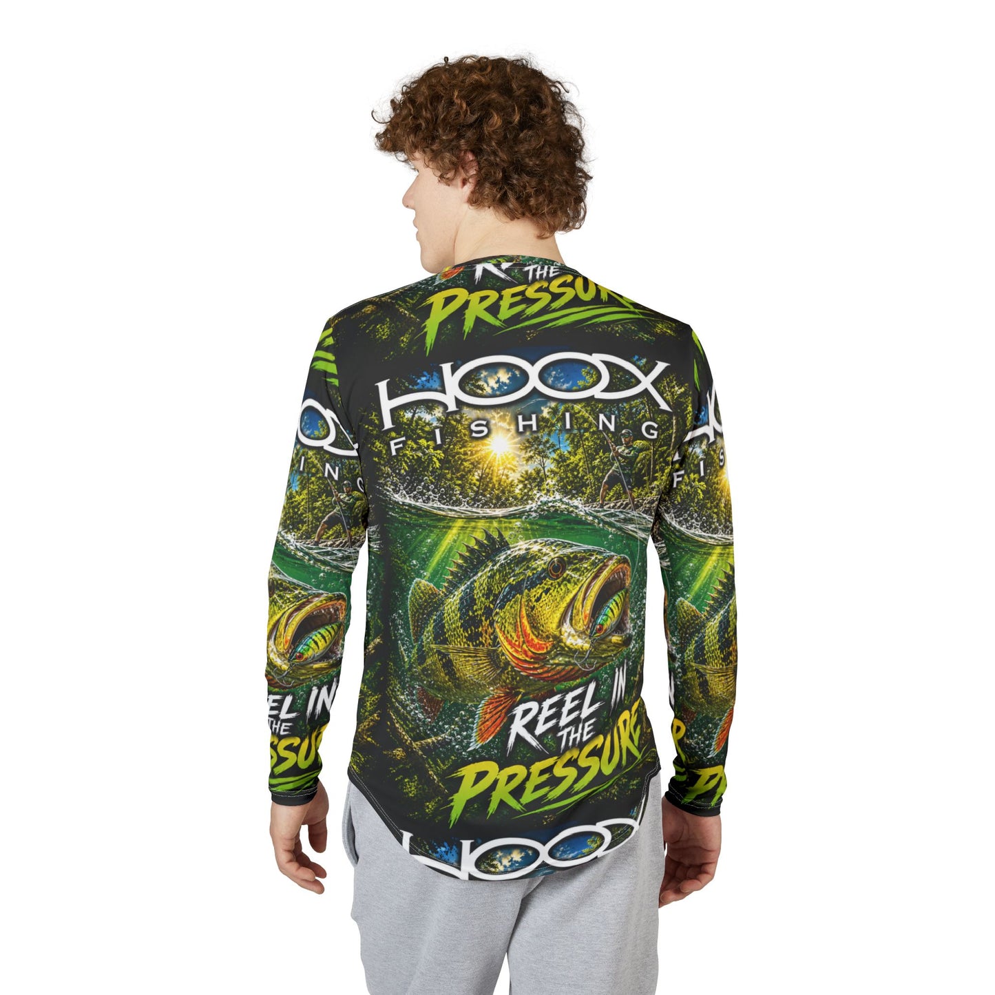Hoox Peacock Bass Men's UV Protection Long Sleeve Shirt