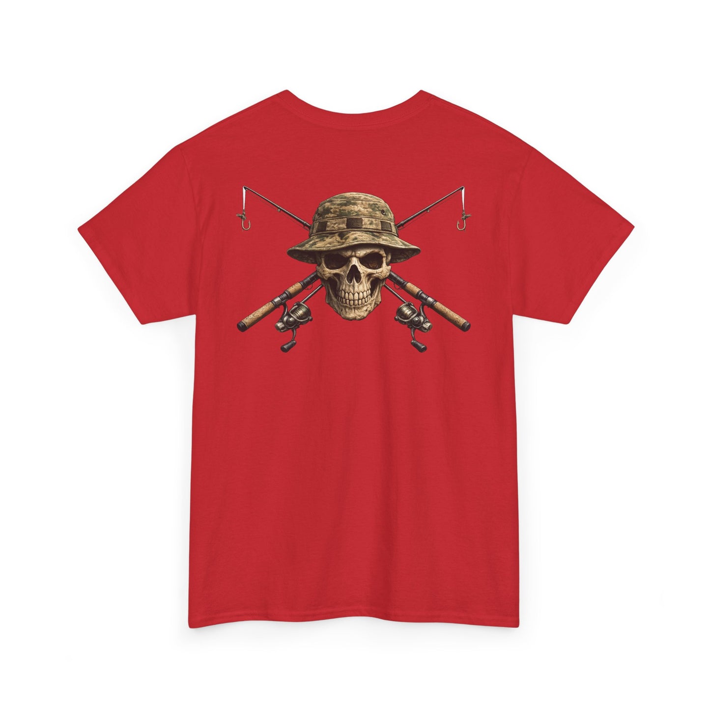Hoox Fishing Unisex Heavy Cotton Tee | Skull fishing Design