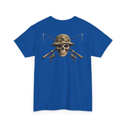 Hoox Fishing Unisex Heavy Cotton Tee | Skull fishing Design