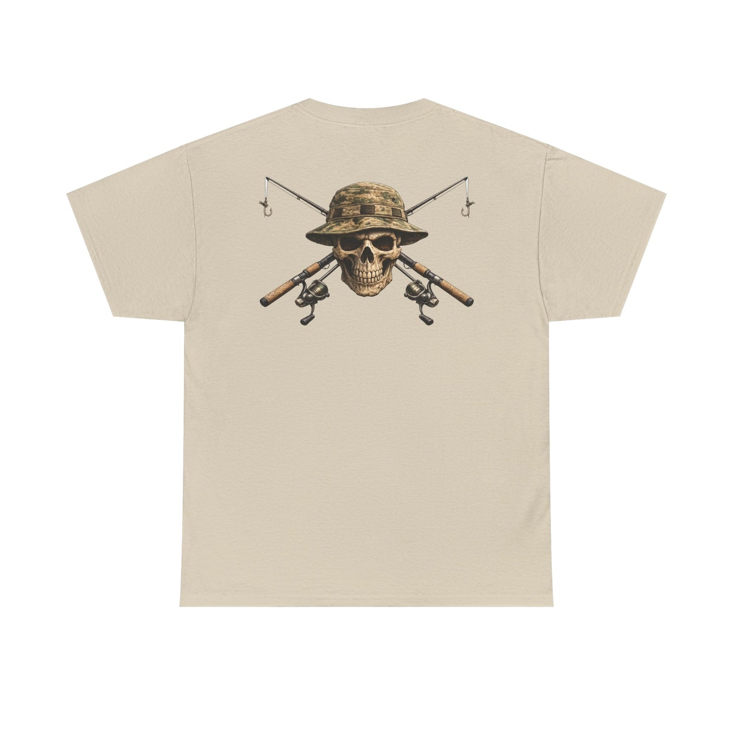 Hoox Fishing Unisex Heavy Cotton Tee | Skull fishing Design