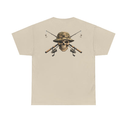 Hoox Fishing Unisex Heavy Cotton Tee | Skull fishing Design
