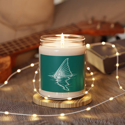 Hoox Shark Fin Illustration Candle | 9oz Soy Candle