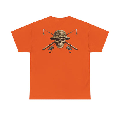 Hoox Fishing Unisex Heavy Cotton Tee | Skull fishing Design