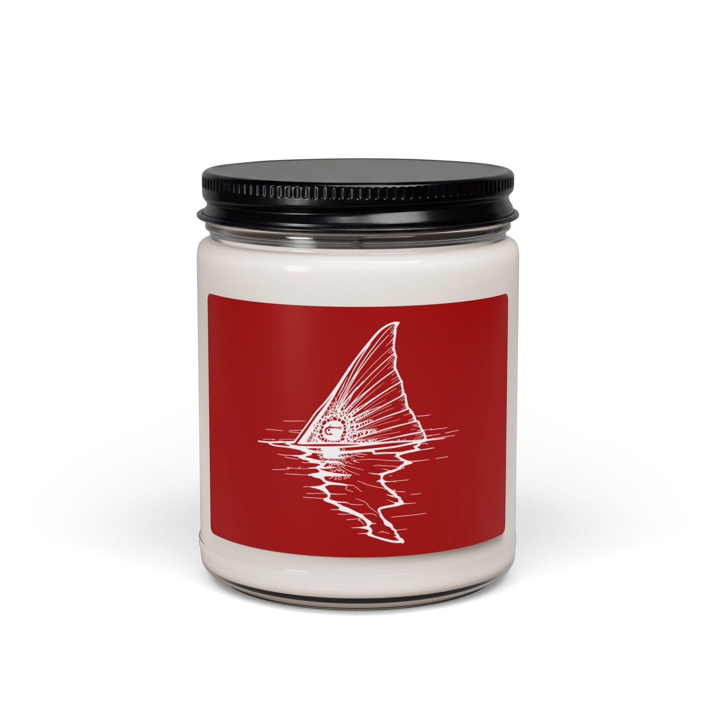 Hoox Shark Fin Illustration Candle | 9oz Soy Candle