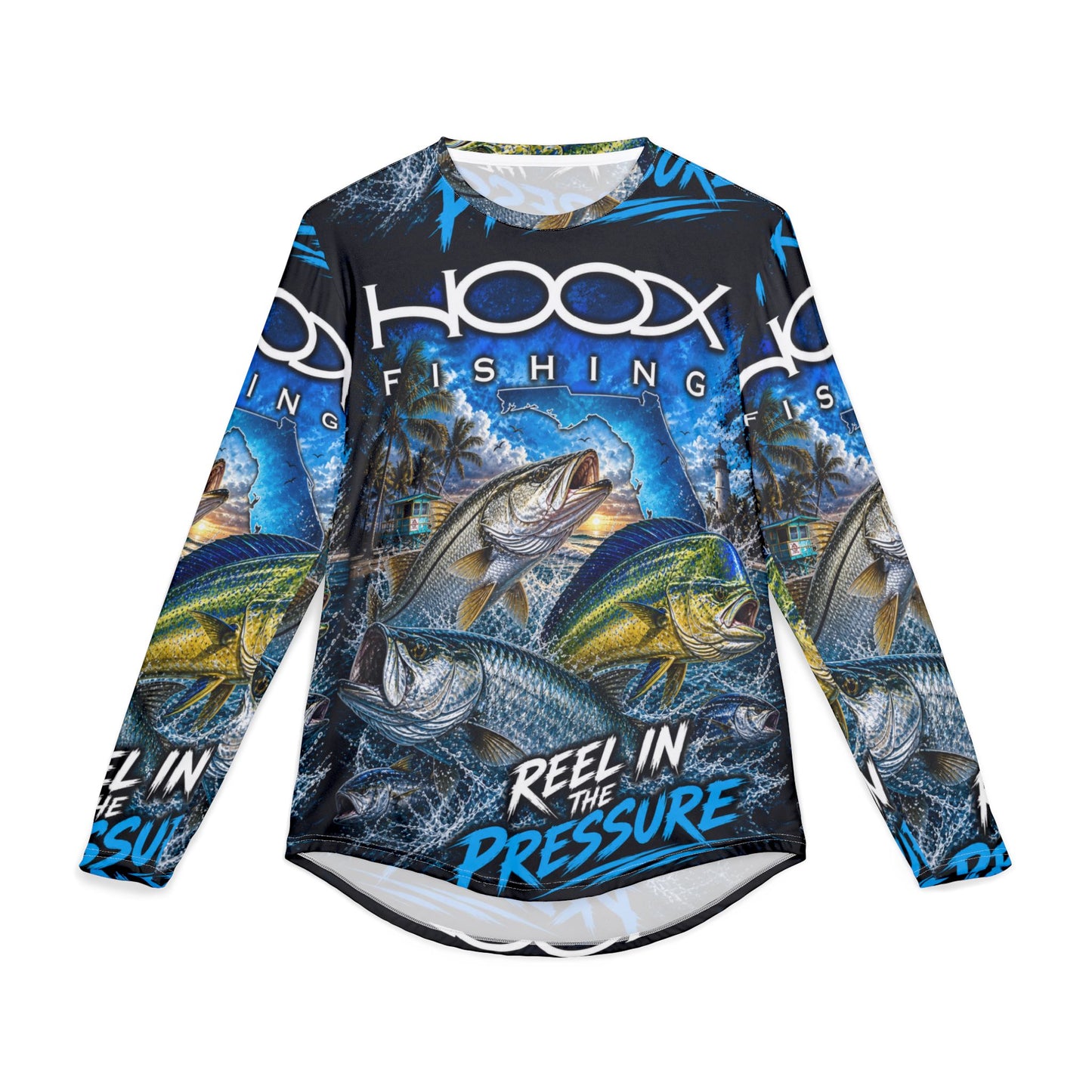 Hoox Florida Fish Men's UV Protection Long Sleeve Shirt