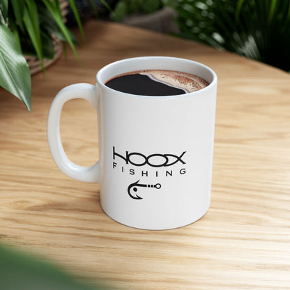 Hoox Fishing Ceramic Mug, (11oz, 15oz)