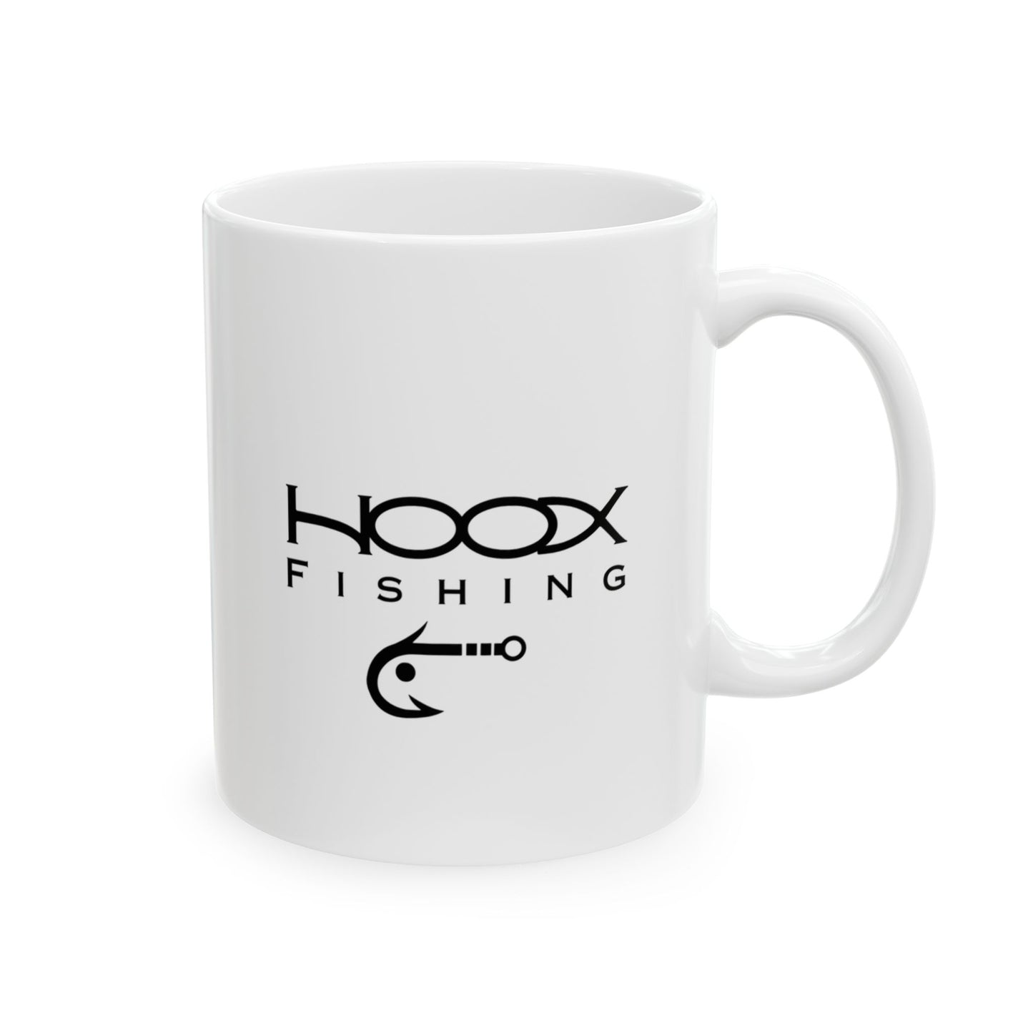 Hoox Fishing Ceramic Mug, (11oz, 15oz)