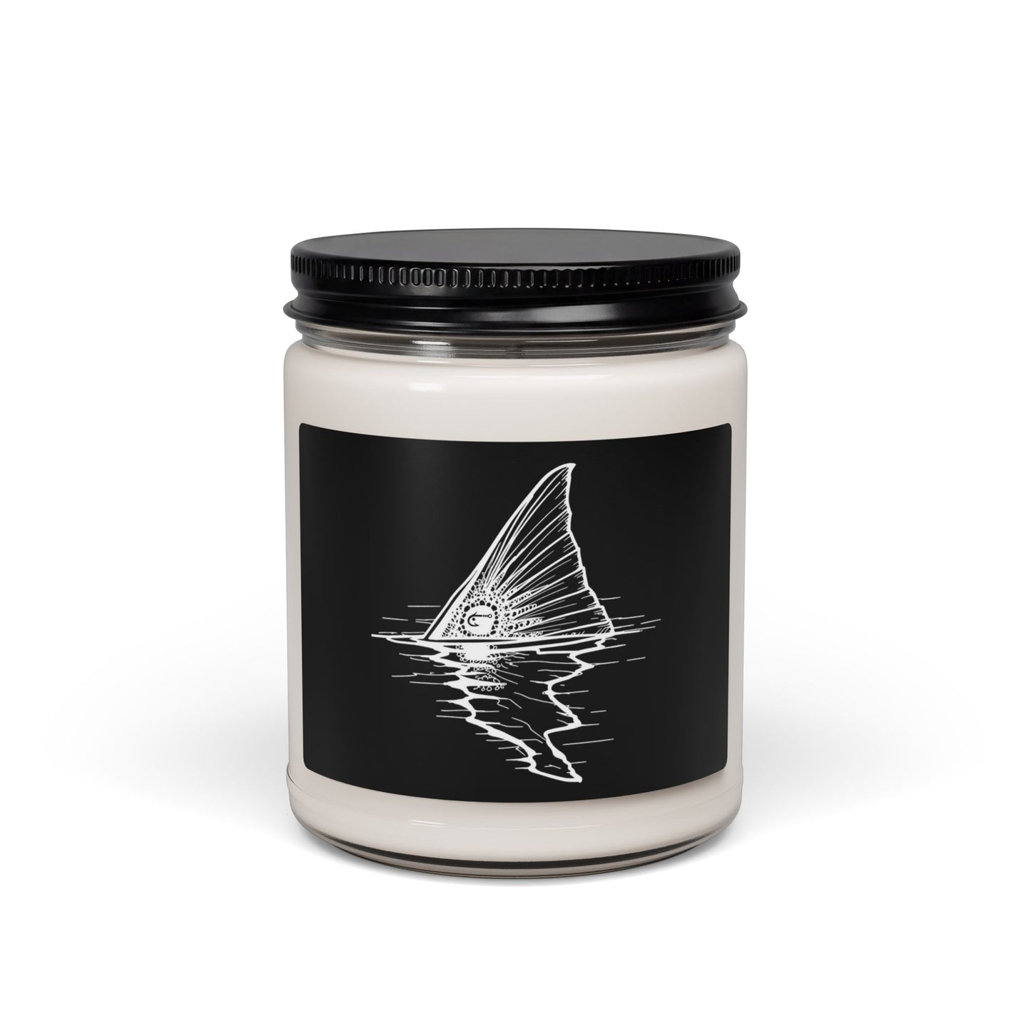 Hoox Shark Fin Illustration Candle | 9oz Soy Candle