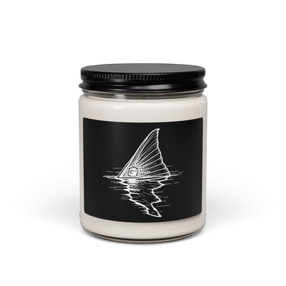 Hoox Shark Fin Illustration Candle | 9oz Soy Candle