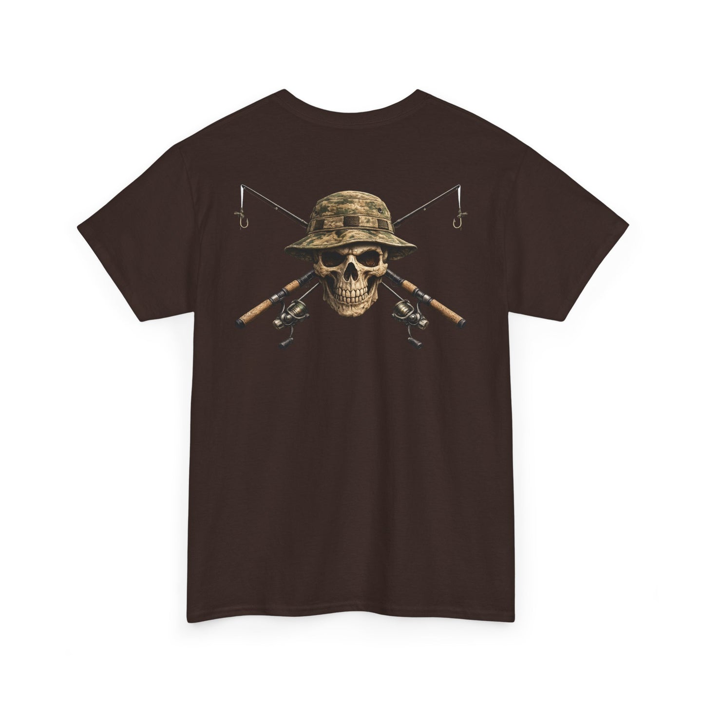 Hoox Fishing Unisex Heavy Cotton Tee | Skull fishing Design