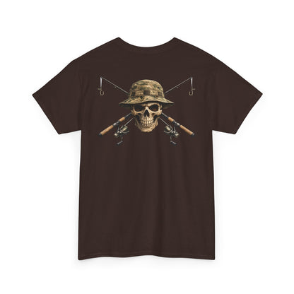 Hoox Fishing Unisex Heavy Cotton Tee | Skull fishing Design