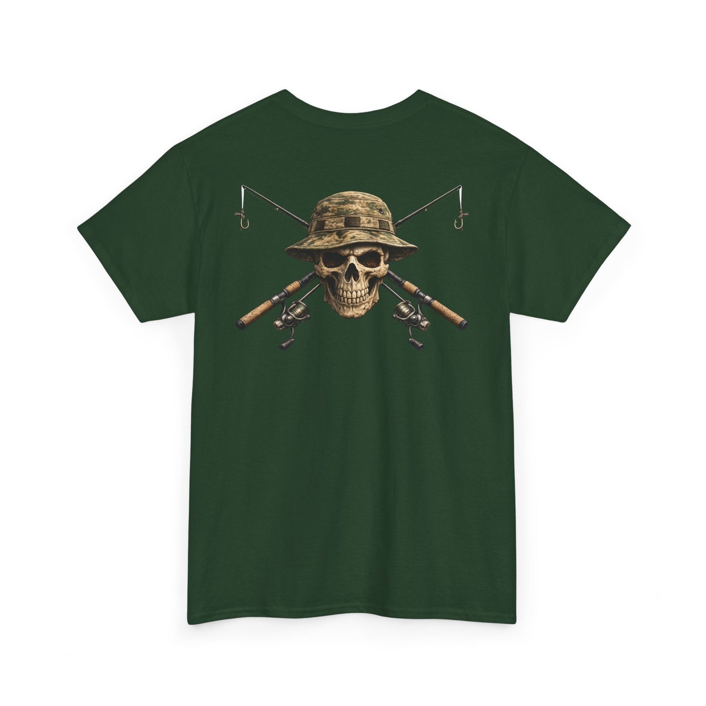 Hoox Fishing Unisex Heavy Cotton Tee | Skull fishing Design