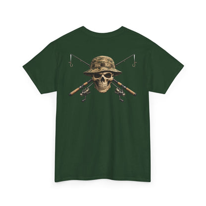 Hoox Fishing Unisex Heavy Cotton Tee | Skull fishing Design