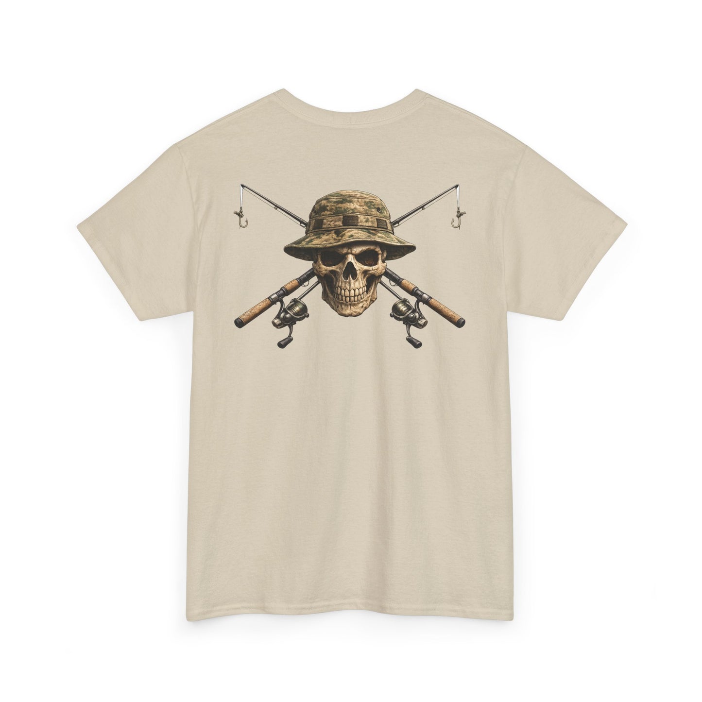 Hoox Fishing Unisex Heavy Cotton Tee | Skull fishing Design