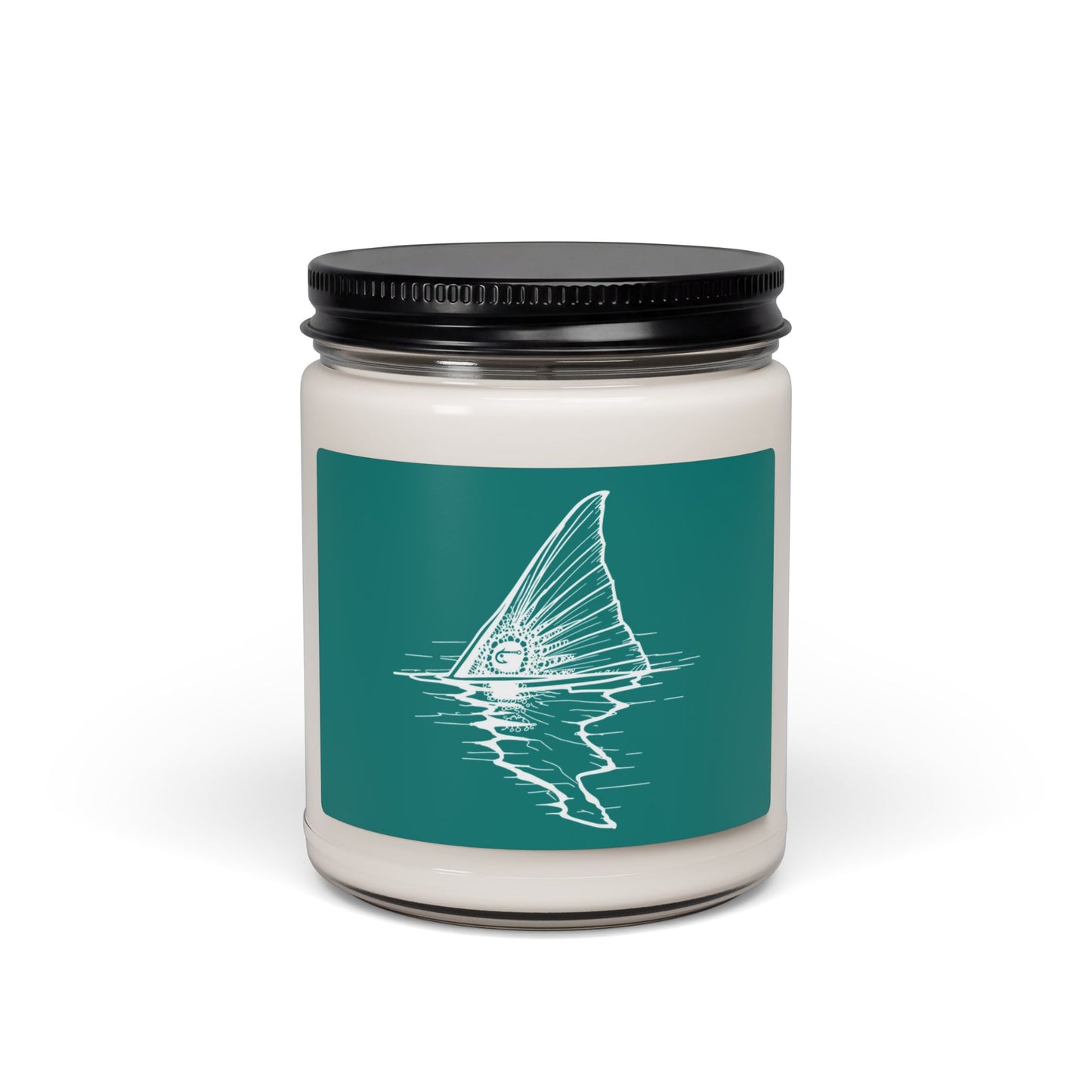 Hoox Shark Fin Illustration Candle | 9oz Soy Candle