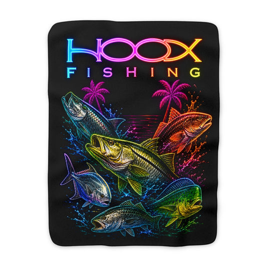 Sherpa Blanket – Miami Style Design (Hoox Fishing)