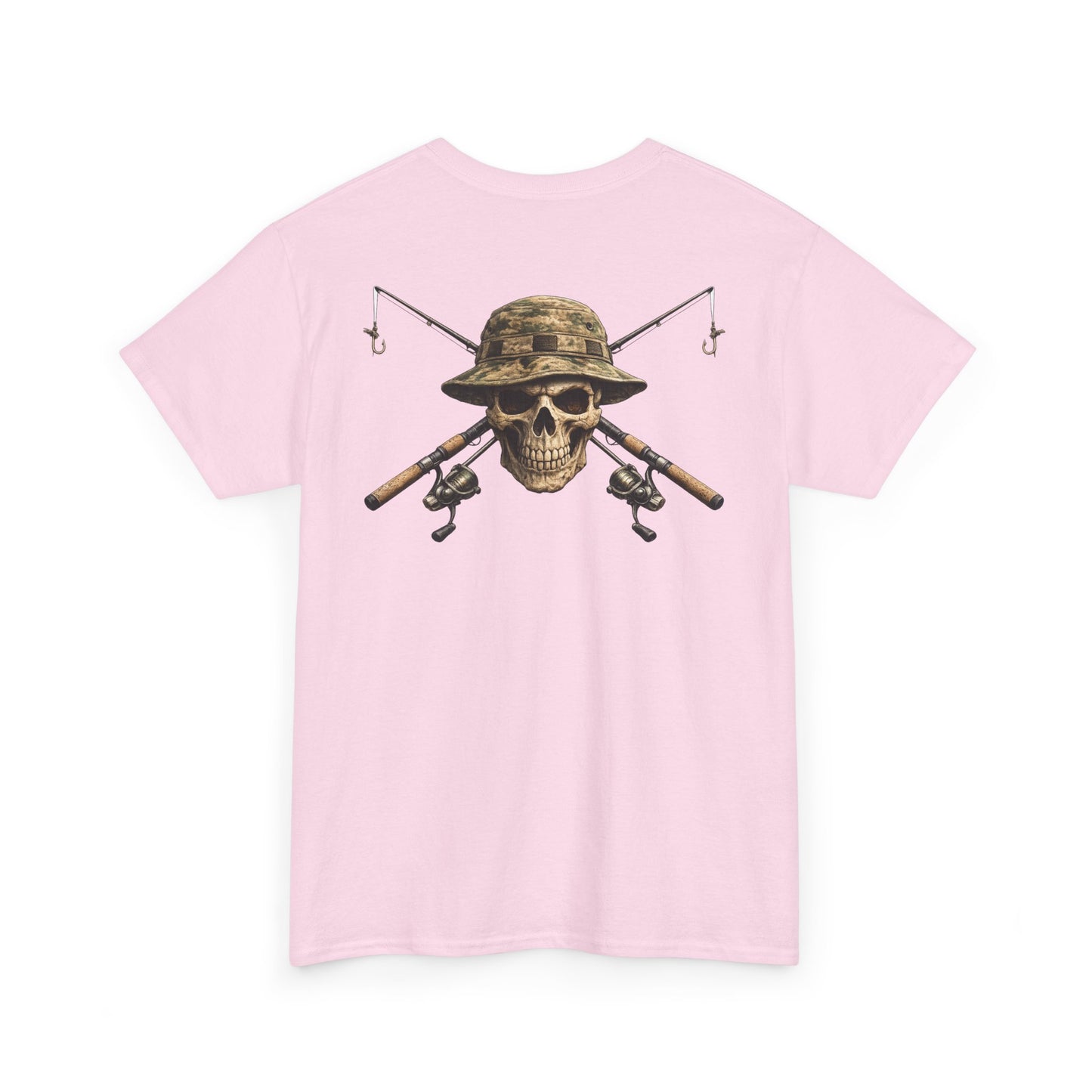 Hoox Fishing Unisex Heavy Cotton Tee | Skull fishing Design