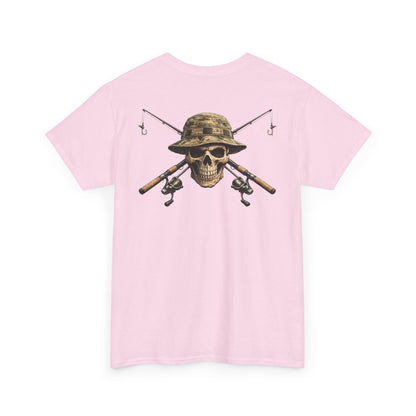 Hoox Fishing Unisex Heavy Cotton Tee | Skull fishing Design