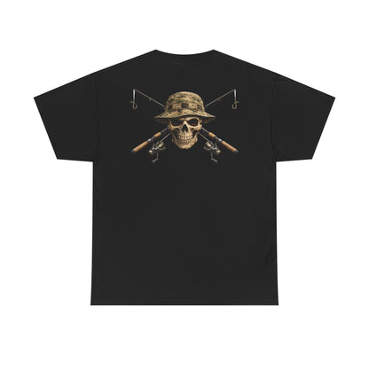 Hoox Fishing Unisex Heavy Cotton Tee | Skull fishing Design