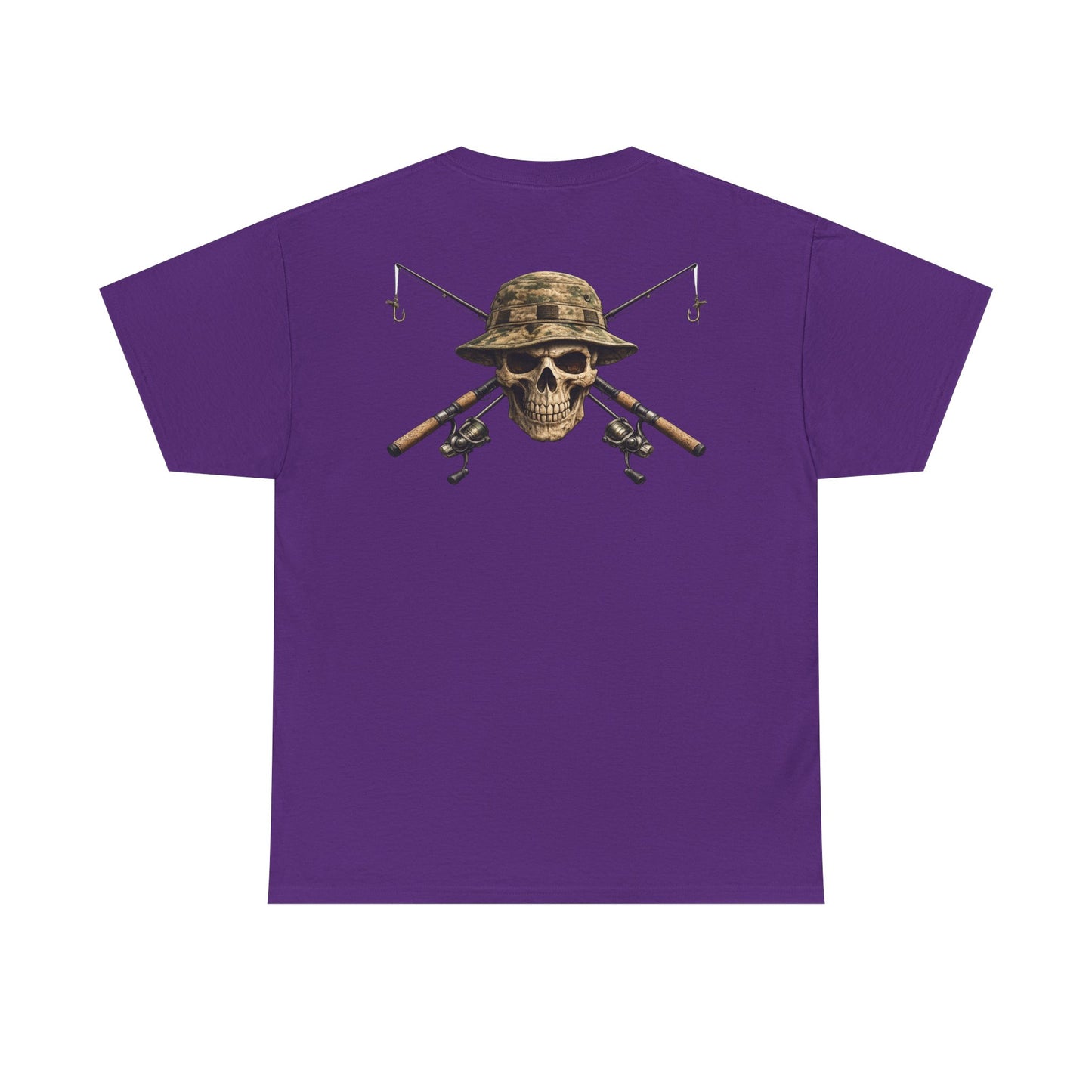 Hoox Fishing Unisex Heavy Cotton Tee | Skull fishing Design