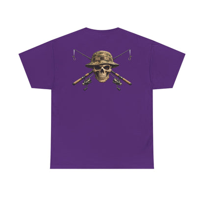 Hoox Fishing Unisex Heavy Cotton Tee | Skull fishing Design