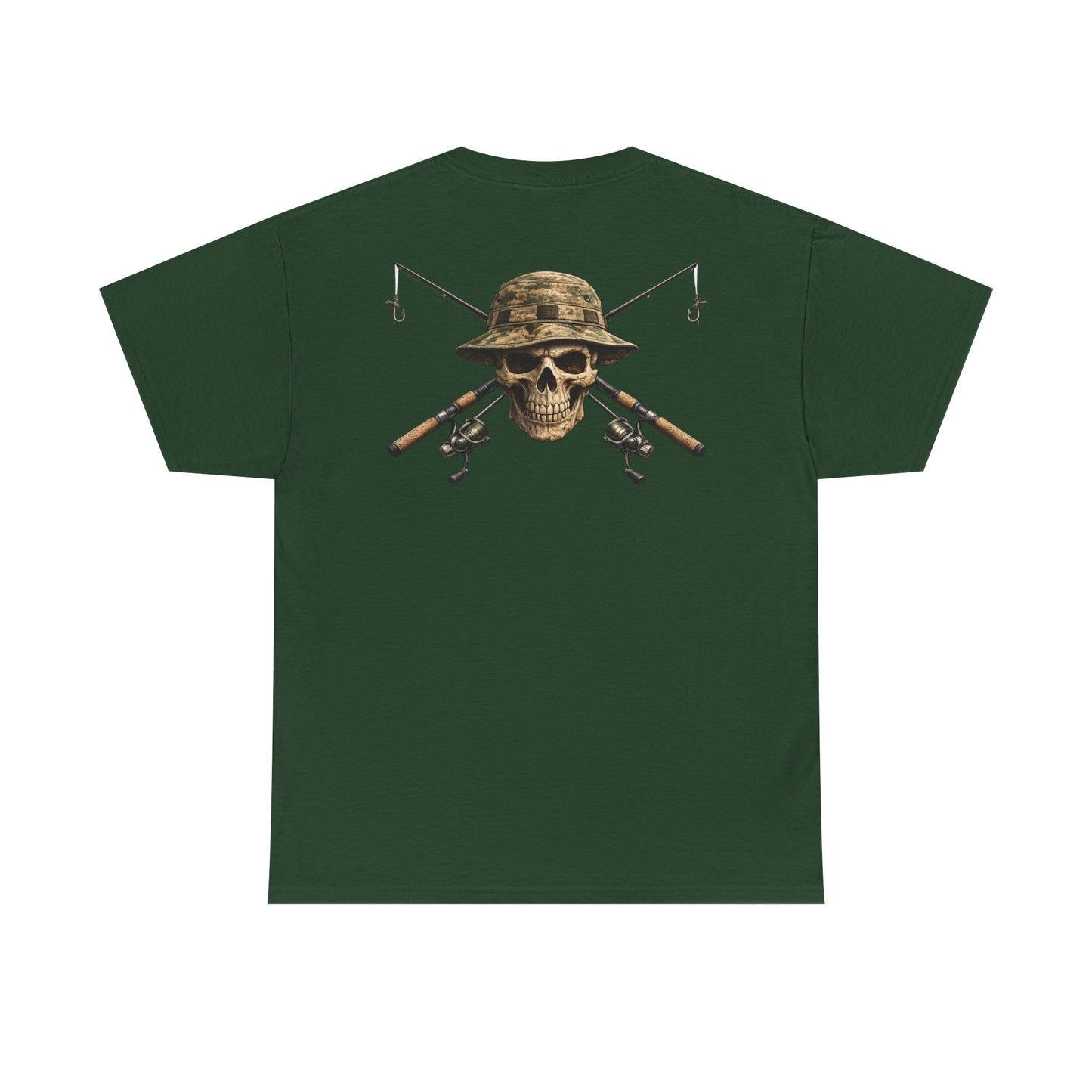 Hoox Fishing Unisex Heavy Cotton Tee | Skull fishing Design