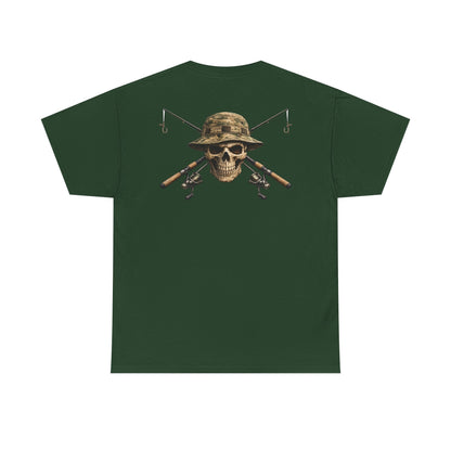 Hoox Fishing Unisex Heavy Cotton Tee | Skull fishing Design