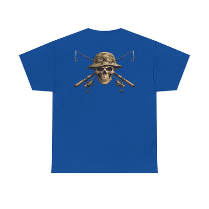 Hoox Fishing Unisex Heavy Cotton Tee | Skull fishing Design