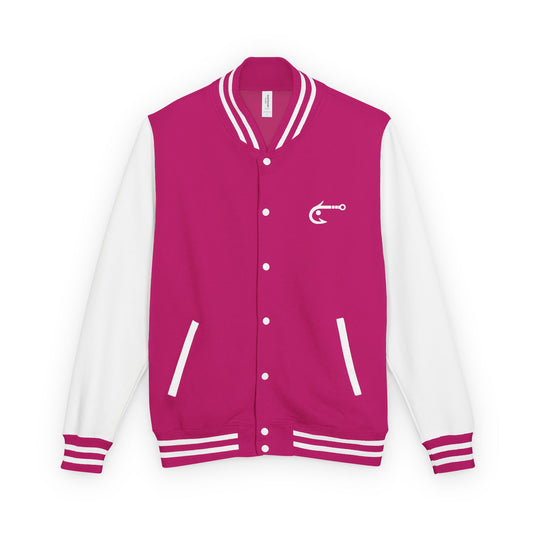 Hook Fishing Letterman Jacket | Red White varsity jacket