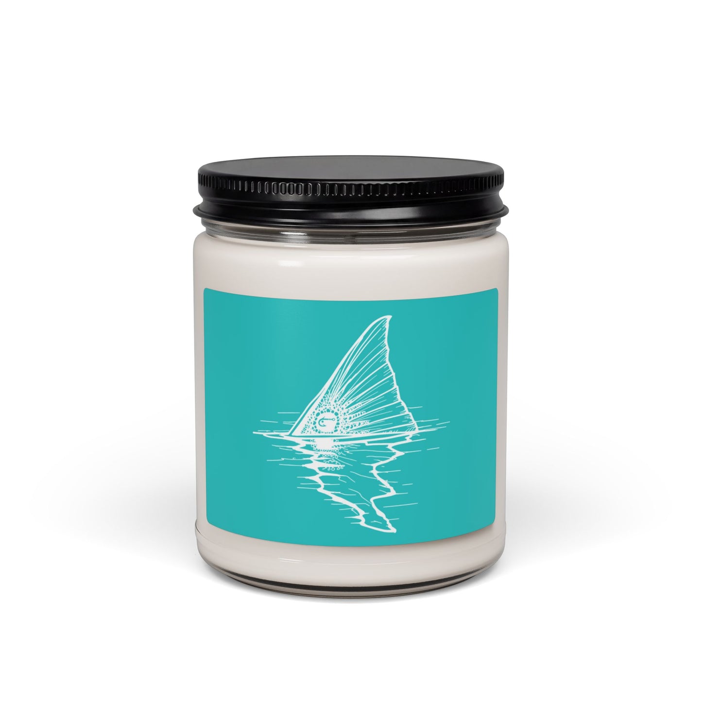Hoox Shark Fin Illustration Candle | 9oz Soy Candle