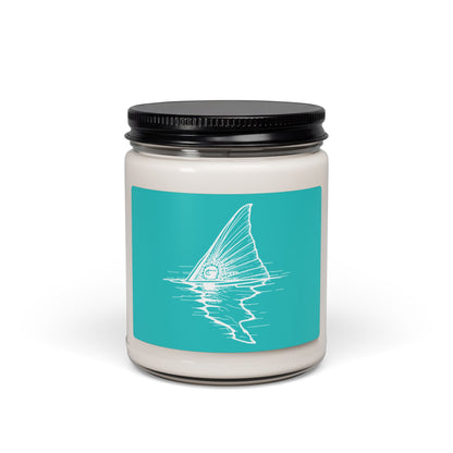 Hoox Shark Fin Illustration Candle | 9oz Soy Candle