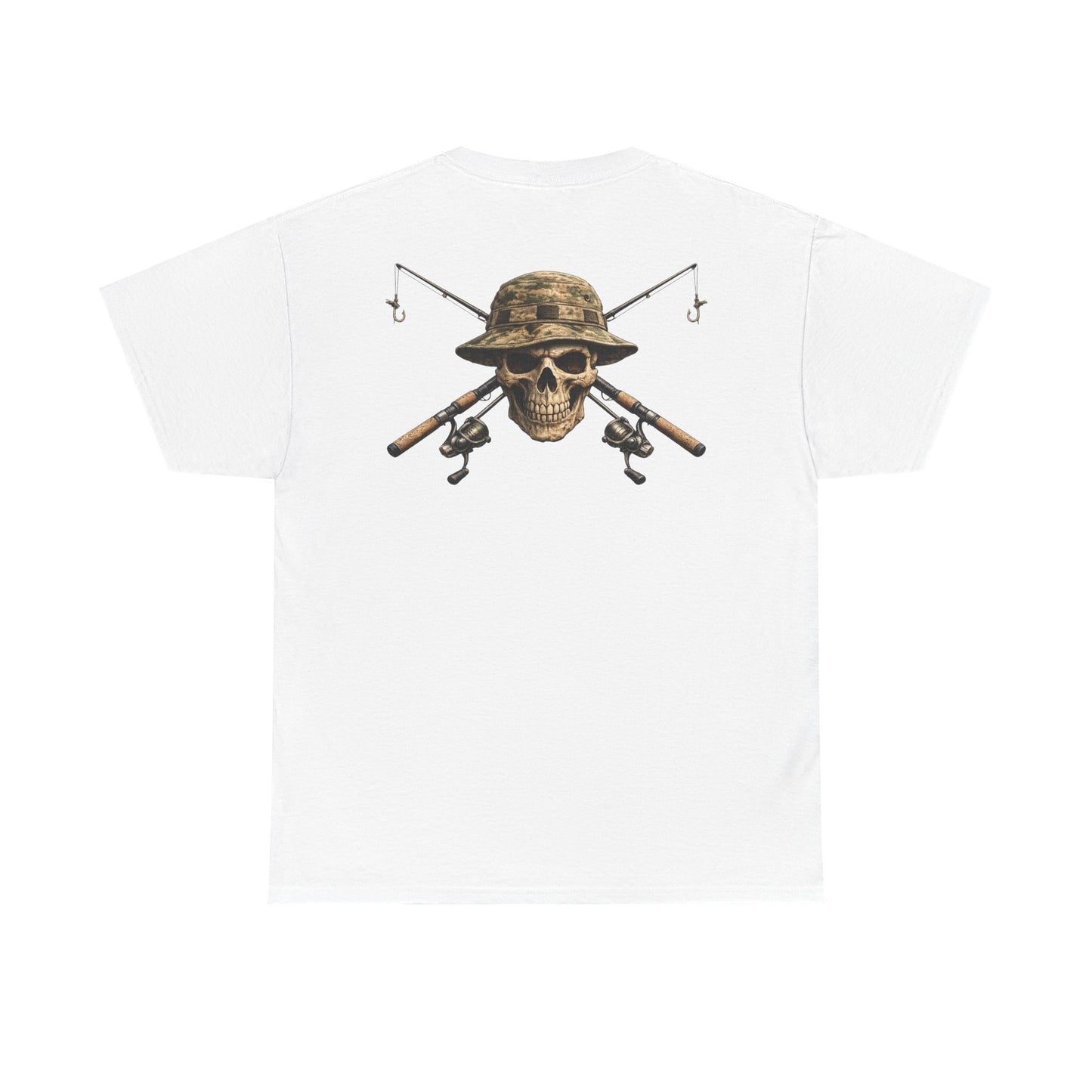 Hoox Fishing Unisex Heavy Cotton Tee | Skull fishing Design