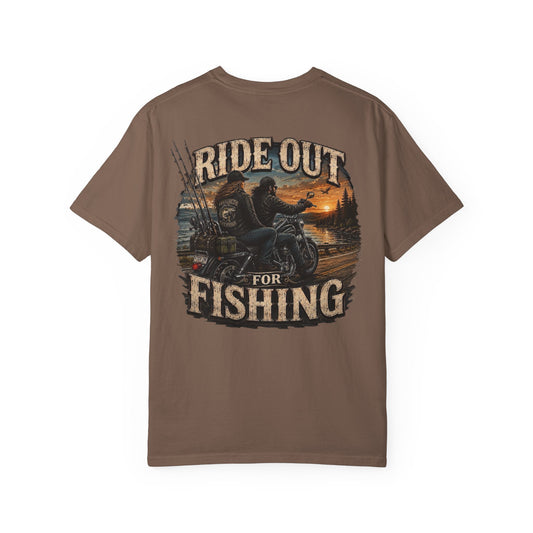 Ride Out For Fishing | Hoox Fishing Unisex Garment-Dyed T-shirt