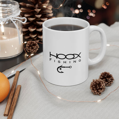 Hoox Fishing Ceramic Mug, (11oz, 15oz)