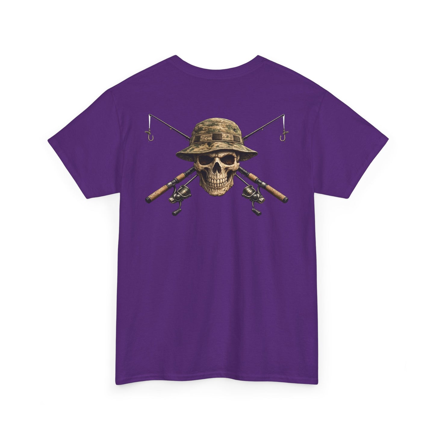 Hoox Fishing Unisex Heavy Cotton Tee | Skull fishing Design