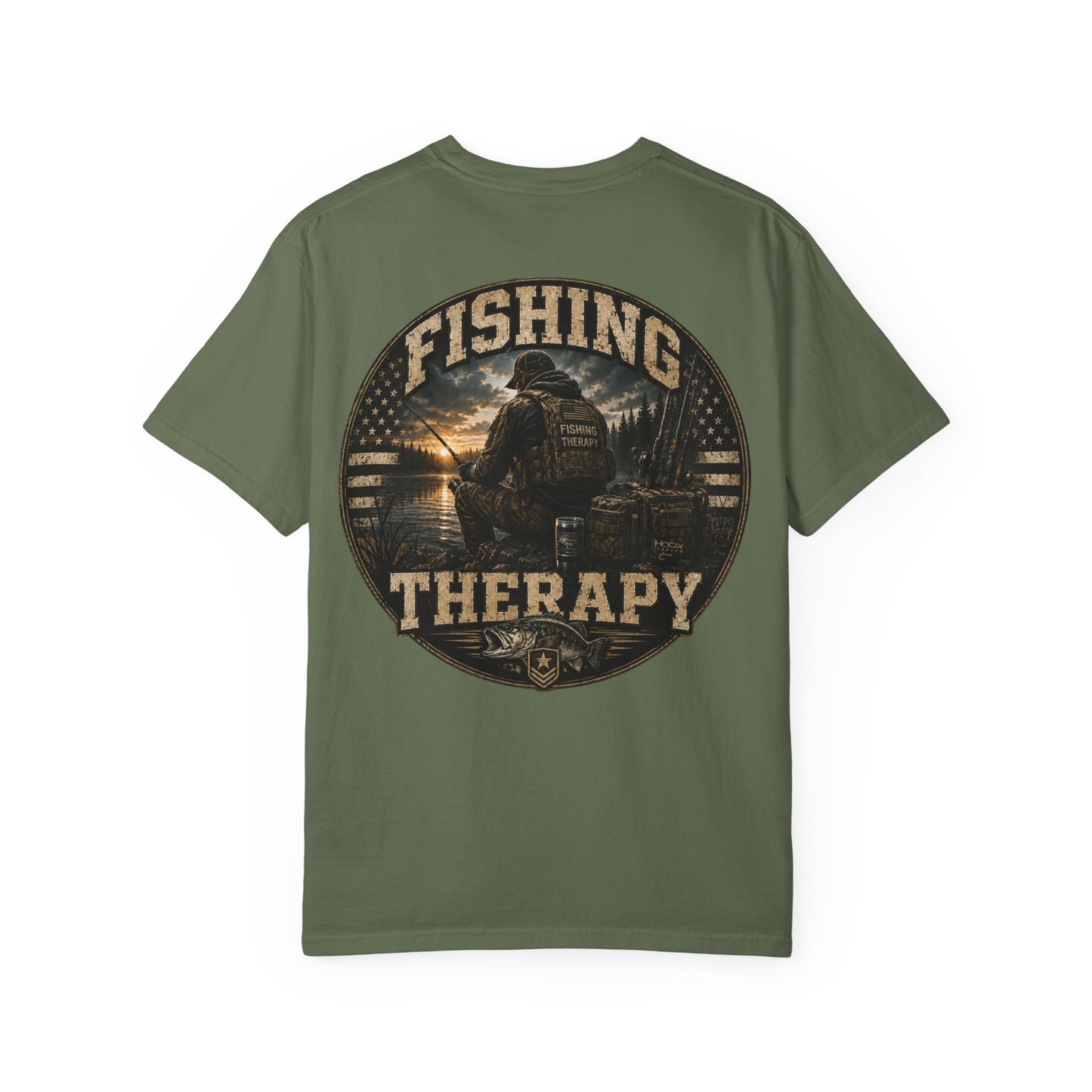Hoox Fishing | Fishing Therapy Unisex Garment-Dyed T-shirt
