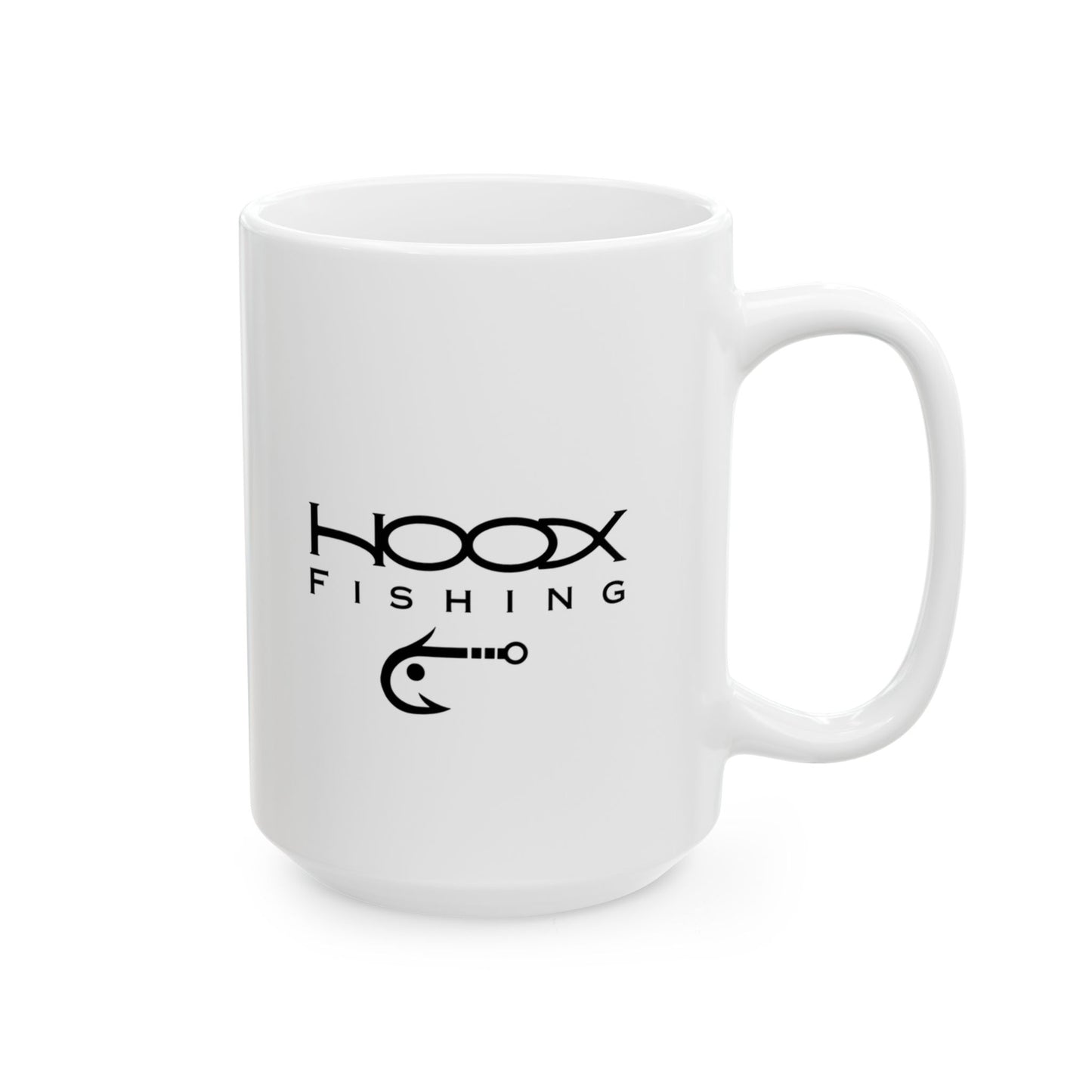 Hoox Fishing Ceramic Mug, (11oz, 15oz)