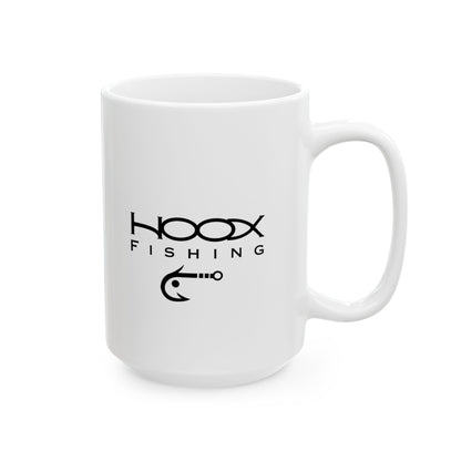 Hoox Fishing Ceramic Mug, (11oz, 15oz)