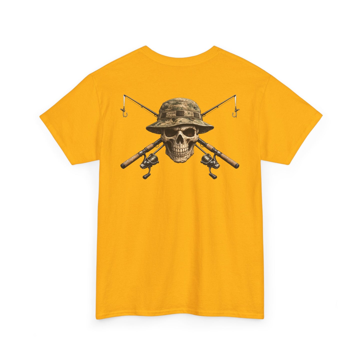 Hoox Fishing Unisex Heavy Cotton Tee | Skull fishing Design