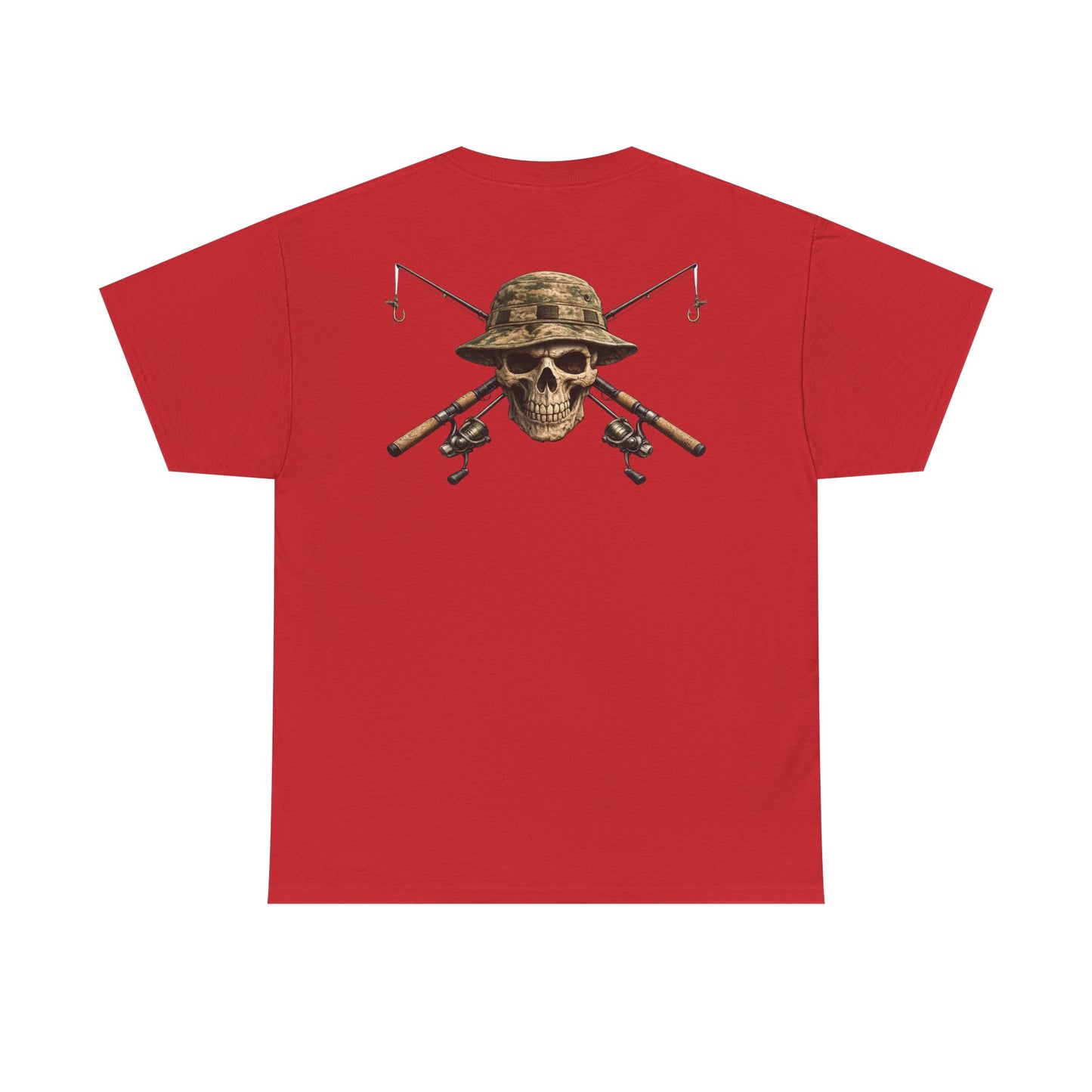 Hoox Fishing Unisex Heavy Cotton Tee | Skull fishing Design