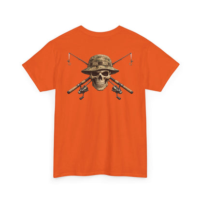 Hoox Fishing Unisex Heavy Cotton Tee | Skull fishing Design