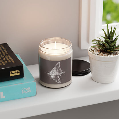 Hoox Shark Fin Illustration Candle | 9oz Soy Candle