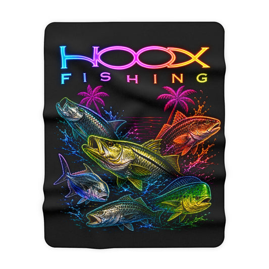 Sherpa Blanket – Miami Style Design (Hoox Fishing)