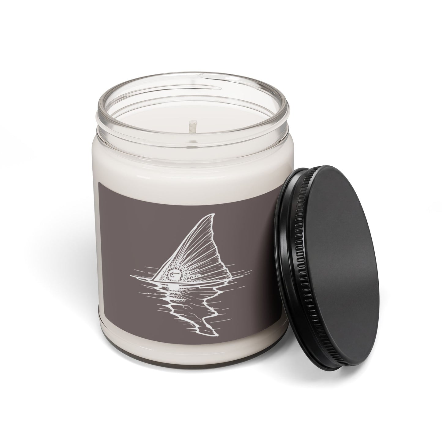 Hoox Shark Fin Illustration Candle | 9oz Soy Candle