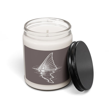 Hoox Shark Fin Illustration Candle | 9oz Soy Candle