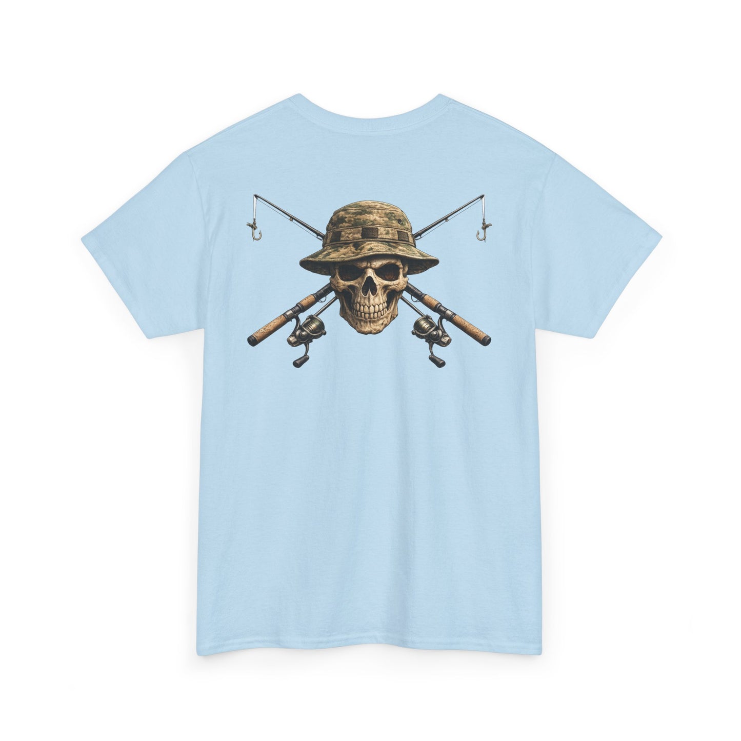 Hoox Fishing Unisex Heavy Cotton Tee | Skull fishing Design