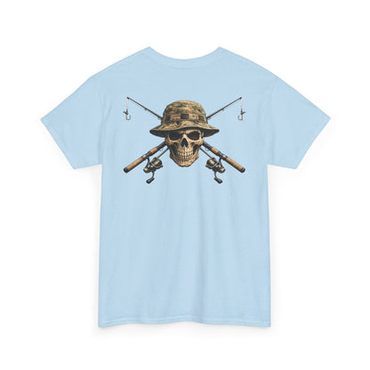 Hoox Fishing Unisex Heavy Cotton Tee | Skull fishing Design